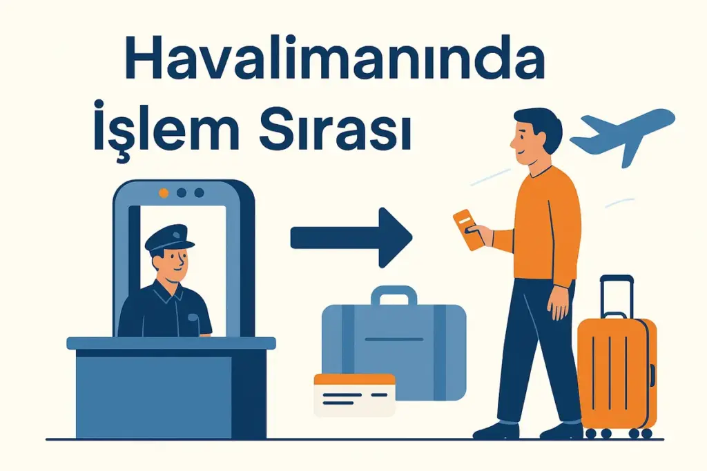 havalimanında işlem sırası