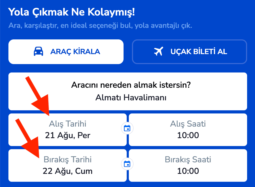 günlük araç kiralama nasıl yapılır