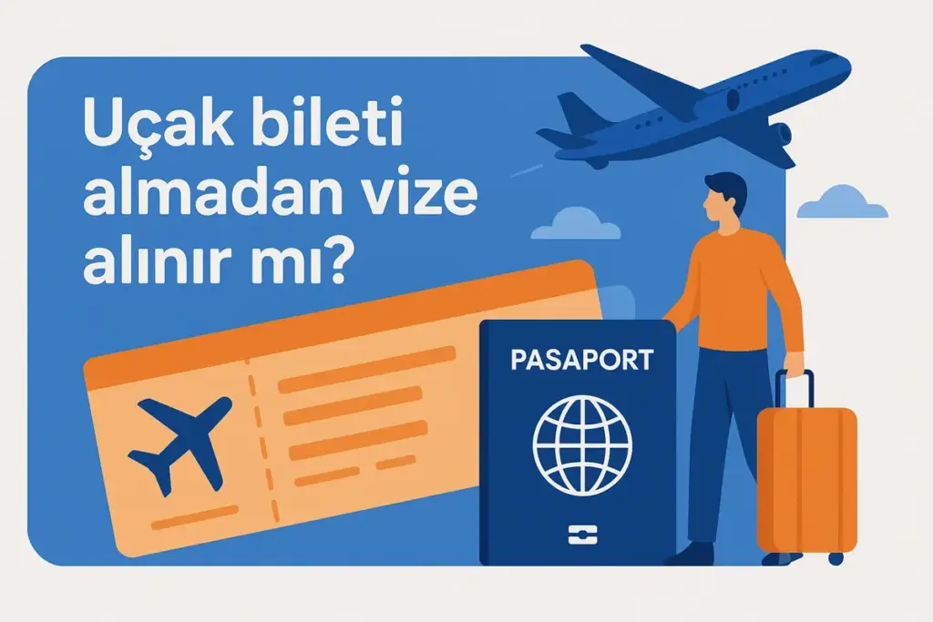 uçak bileti almadan vize alınır mı